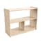 Flash Furniture Bright Beginnings Commercial Grade 3 Section Modular WoodenClassroom Open StorageUnit, Safe, Kid Friendly Design, Natural MK-KE23933-GG - alternate 1